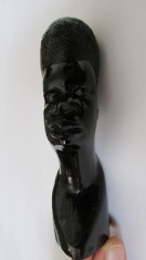 STATUETA-BUST-arta africana-FEMEIE DIN AFRICA,vintage foto