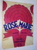 Partitura pentru pian si acordeon Rose Marie - Fantesie Selection