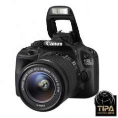 Inchiriere Canon EOS 100D kit EF-S 18-55mm f/3.5-5.6 IS STM Bonus card Wi-Fi SDHC 16Gb clasa 10 + rucsac Canon 300 foto