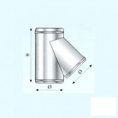 Teu 135 de grade pentru cosuri de fum Hi Line Plus - 450 x 350 mm foto