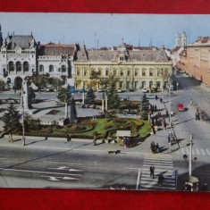 SEPT15-Vedere/Carte postala-Oradea-Piata Victoriei-circulata