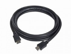 Cablu de date HDMI v1.4 tata-tata, lungime cablu: 10m, bulk, Negru, GEMBIRD (CC-HDMI4-10M) foto