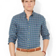 Camasa Polo Ralph Lauren Plaid Twill Shirt masura S si M ultima colectie foto