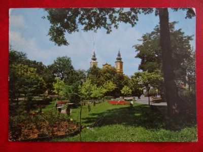 SEPT15-Vedere/Carte postala-Oradea-Vedere din parc-intreg postal-circulata foto