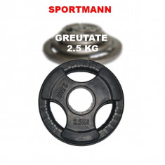 Greutate cauciucata 2.5kg/51mm Sportmann foto