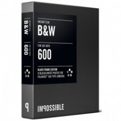 Impossible B&amp;amp;W 2.0 - film instant pentru Polaroid 600 - rama neagra foto