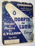 Partitura Tango - O noapte cu luna Muzica de G. Villnow