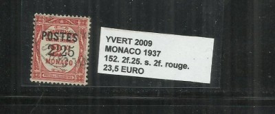 MONACO 1937 - 152. 2 F. S. 2 F. foto