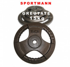 Greutate pentru bara 15 kg/31mm Sportmann foto