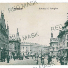 936 - CLUJ, Market, Romania - old postcard - used - 1911