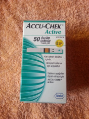 Teste Accu-Chek Active 50 bucati ( sigilat - valabilitate depasita ) foto