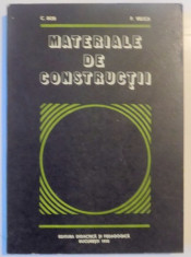 MATERIALE DE CONSTRUCTII de C. BOB , P. VELICA , 1978 foto