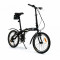 Bicicleta pliabila (aluminiu) unisex Qeridoo QL - negru, model 2016