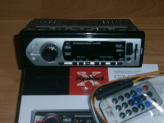 Mp3 player auto cu slot USB SD MMC AUX cu ecran LCD si telefomanda foto