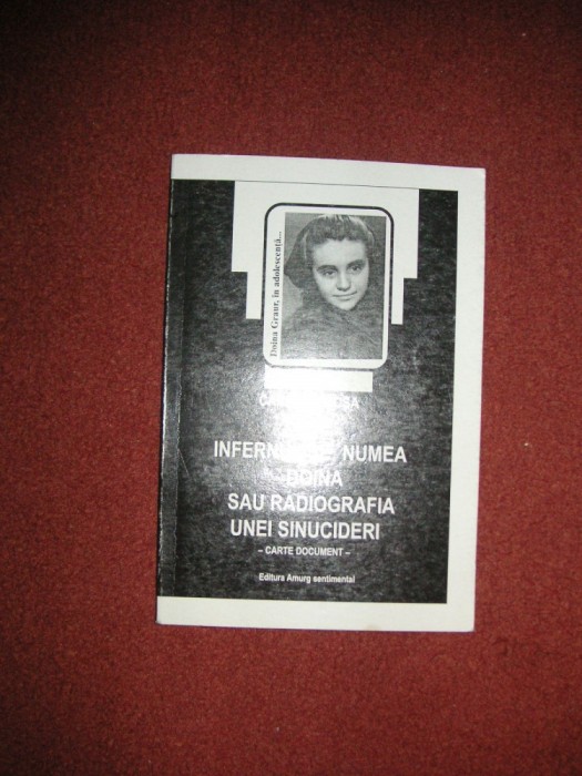 INFERNUL SE NUMEA DOINA SAU RADIOGRAFIA UNEI SINUCIDERI - CARMEN FOCSA