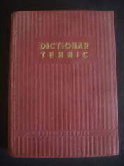 DICTIONAR TEHNIC 1953 foto