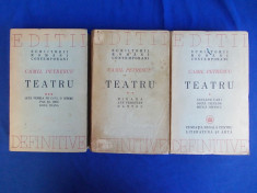 CAMIL PETRESCU - TEATRU ( 3 VOLUME ) * COLECTIA EDITII DEFINITIVE - 1946 foto