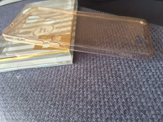 Husa HOCO Light slim - 0.5 mm, HUAWEI ASCEND MATE 7, transparent, GOLD foto