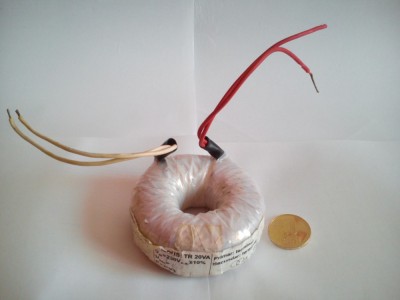 TOROID TRANSFORMATOR 220V la 16.5V putere 20W foto