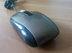 Mouse Optic pe USB NOU, gri/negru LZ-07. foto