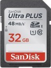 SanDisk - Ultra Plus 32GB SDHC Class 10 UHS-1 Memory Card - Black/Gray/Red foto