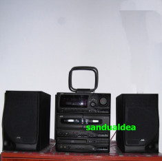 COMBINA AUDIO JVC ORIGINALA -full digital cu telecomanda,boxe- ca noua! foto