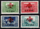 Albania 1924, Mi #100-103**, Crucea Rosie, MNH, superbe, cota Michel 100 &euro;!, Medical, Nestampilat