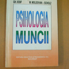 Psihologia muncii G. Iosif M. Moldovan - Scholz Bucuresti 1996 009