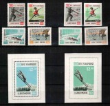 Albania 1963, Olimpiada Innsbruck &#039;64 (1), dant+ned, MNH, superbe, cota 178 &euro;!, Sport, Nestampilat