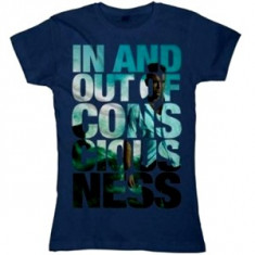 ROBBIE WILLIAMS Slogan Crop (tricou fete) blue foto