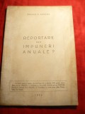 Eracle M.Sasana - Reportare sau impuneri anuale - Ed.Unirea 1945