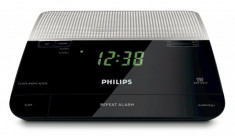 Philips Radio cu ceas Philips AJ3226/12, negru foto
