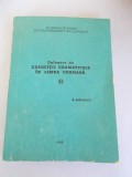 CULEGERE DE EXERCITII GRAMATICALE IN LIMBA GERMANA - A IVANESCU