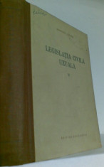 LEGISLATIA CIVILA UZUALA II, ED.STIINTIFICA 1956 foto