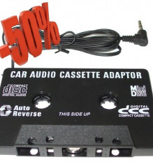 Adaptor caseta adaptoare auto universala cu mufa jack 3.5 pentru playere mp3 foto