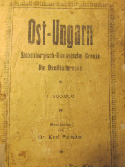 Ost Ungarn Siebenburgisch Rumnaische Grenze - Die Dreilanderecke (Harta Ardeal) foto