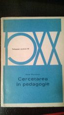 Cercetarea in pedagogie - Emile Planchard foto