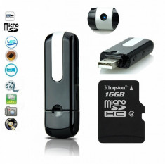 U8 Memorie Stick USB Spion , Camera Foto Spy , DVR Video , Reportofon 16GB foto