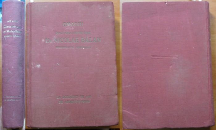 Omagiu Dr. Nicolae Balan ,Mitropolitul Ardealului , 1940 ,cu autograful acestuia