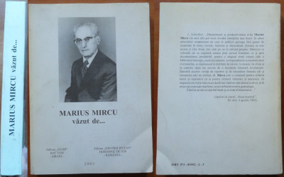 Marius Mircu vazut de ... ; Editura Glob Israel - Editura Ion Prelipcean , 2003 foto