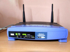 Router Wireless Linksys WRT54GL v1.1 compatibil DD-WRT foto