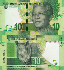 AFRICA DE SUD 10 rand 2012 UNC!!! foto