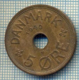 6573 MONEDA - DANEMARCA (DANMARK) - 5 ORE - ANUL 1940 -starea care se vede, Europa