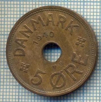 6573 MONEDA - DANEMARCA (DANMARK) - 5 ORE - ANUL 1940 -starea care se vede foto