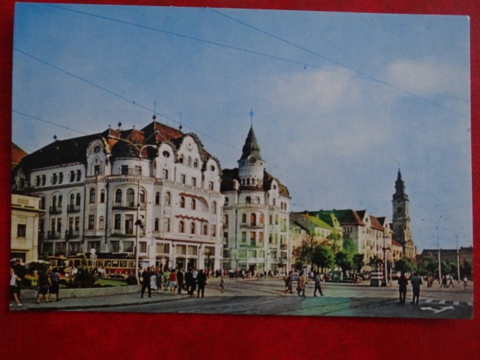 SEPT15-Vedere/Carte postala-Oradea-Piata Victoriei-necirculata