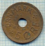 6569 MONEDA - DANEMARCA (DANMARK) - 5 ORE - ANUL 1940 -starea care se vede, Europa