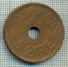 6566 MONEDA - DANEMARCA (DANMARK) - 5 ORE - ANUL 1940 -starea care se vede