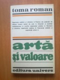 n6 ARTA SI VALOARE - TOMA ROMAN