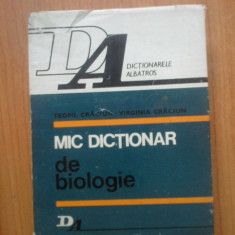 n6 Mic Dictionar De Biologie - Teofil Craciun, Virginia Craciun