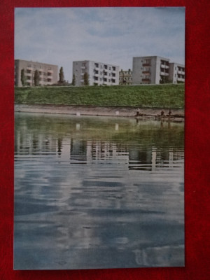 SEPT15-Vedere/Carte postala-Oradea-Blocuri de locuinte pe malul Crisului foto